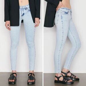 NEW frame le skinny de‎ jeanne crop jeans mid-rise samira, 25